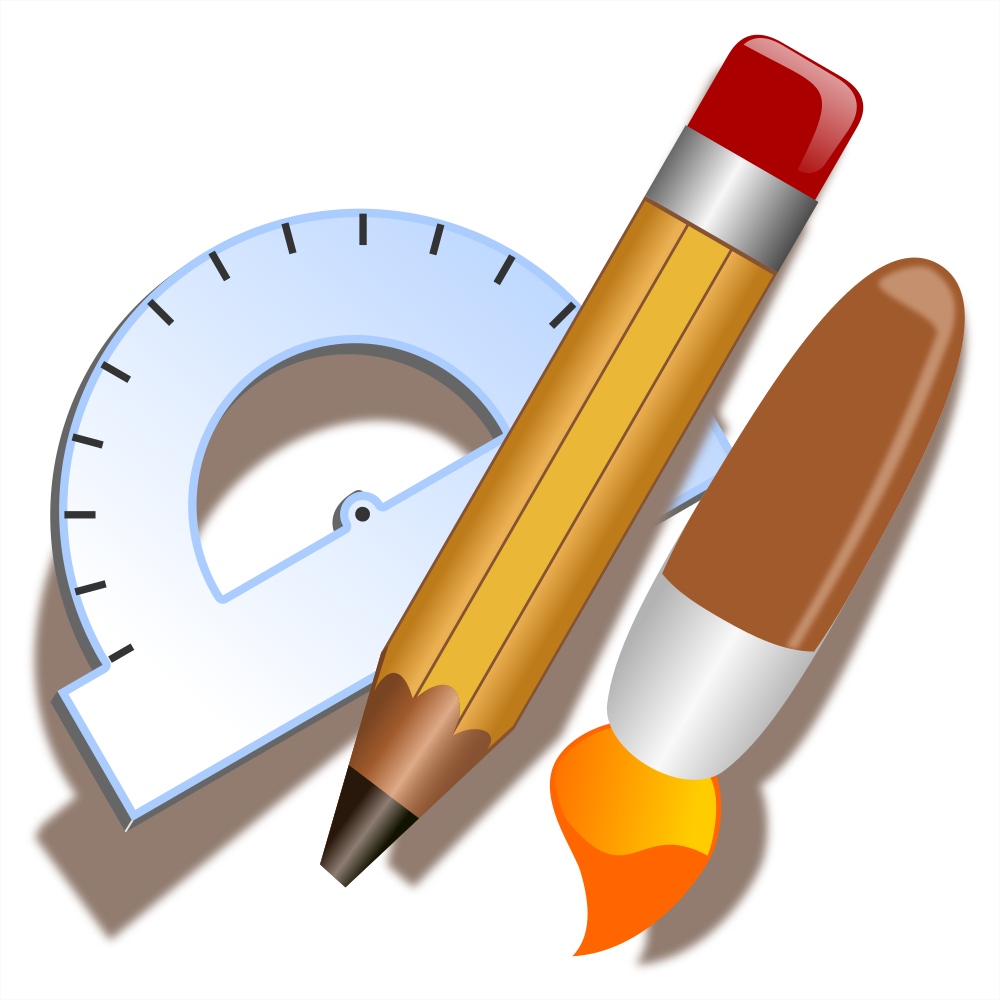 OnlineLabels Clip Art - Drawing Tools Icon